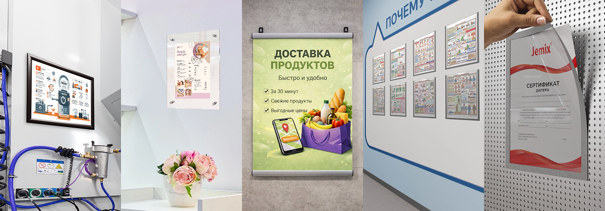 6 рамок для стен за 1500р.