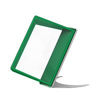Демосистема настольная 10 зеленых панелей А4 модуль серый СОНАТА-01.А4Gr.Gn -фото