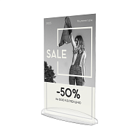 Менюхолдер А5 пластиковый прозрачный АКСЕЛЬ-02.А5.Tp -фото Менюхолдер А5 пластиковый прозрачный АКСЕЛЬ-02.А5.Tp -фото