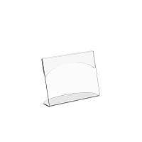 Тейбл-тент 50х70мм горизонтальный прозрачный ЧЕМПИОН-01.50х70Г.Tp -фото