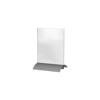 Менюхолдер А5 акриловый с алюминиевым основанием ХИТ-02.А5.Al -фото