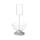 Подставка под мелкие товары полусфера ø300, поле А5 серая ЧАША-01.Gr  -фото