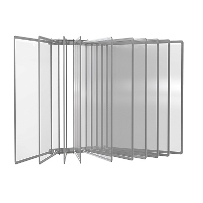 Демосистема настенная 10 серых панелей А3 модуль серый БУКВАРЬ-02.А3Gr.Gr -фото