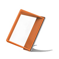 Демосистема настольная 10 оранжевых панелей А4 модуль серый СОНАТА-01.А4Gr.Or -фото