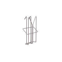 Карман проволочный навесной 1/3А4 для перфорации серый ФУЭТЕ-01.1/3А4.Gr -фото