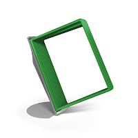 Демосистема настольная 10 зеленых панелей А4 основание серое СОНАТА-03.А4Gr.Gn -фото