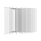 Демосистема настенная 10 белых панелей А2 модуль серый БУКВАРЬ-02.А2Gr.Wt -фото