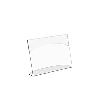 Тейбл-тент 70х100мм горизонтальный прозрачный ЧЕМПИОН-01.70х100Г.Tp -фото