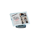 Подставка для информации А6 горизонтальная черная ТОДЕС-03.А6Г.Bk -фото