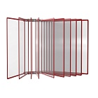 Демосистема настенная 10 красных панелей А3 модуль серый БУКВАРЬ-02.А3Gr.Rd -фото