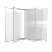 Демосистема настенная 5 белых панелей А3 модуль серый БУКВАРЬ-01.А3Gr.Wt -фото