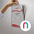 Рамка магнитная для информации формата А4 черная МАГНЕТИК-01.А4.Bk (комплект 5шт.) - фото 3