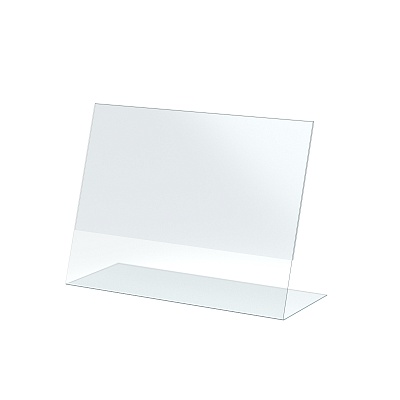 Ценникодержатель 60х80 мм горизонтальный (20 шт) РЕКОРДСМЕН-01.60х80Г.Tp -фото