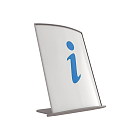 Табличка настольная информационная алюминиевая СТАТУС-01.200х150.Gr -фото