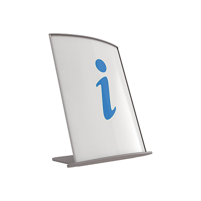 Табличка настольная информационная алюминиевая СТАТУС-01.200х150.Gr -фото