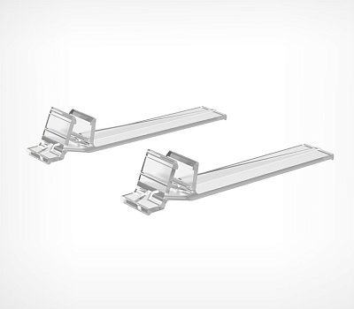 Подставка для рамки Стимул 75˚ прозрачная ДУБЛЬ-02.Tp (пара) -фото