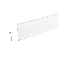 Ценникодержатель профильный DBR39 ш.39 L=1000мм белый ПРИБЫЛЬ-01.39х1000.Wt -фото