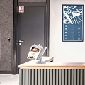 Демосистема настольная вращающаяся 10 белых панелей А4 основание серое СЮИТА-01.А4Gr.Wt - фото 2