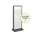 Стойка информационная световая 473, h=1640, двусторонняя ТОТЕМ-04.2х1640х473.Bk -фото