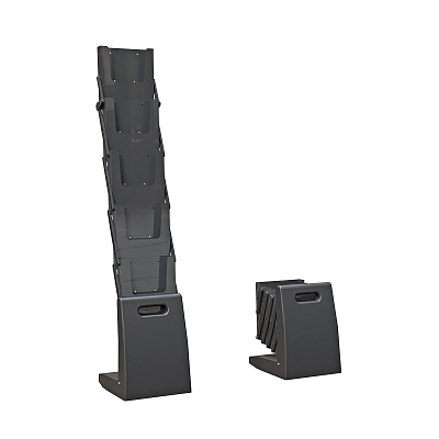 Буклетница складная черная ВЕЕР-02.5хА4.Bk -фото