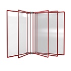 Демосистема настенная 5 красных панелей А3 модуль серый БУКВАРЬ-01.А3Gr.Rd -фото