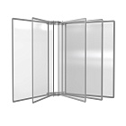 Демосистема настенная 5 серых панелей А3 модуль серый БУКВАРЬ-01.А3Gr.Gr -фото