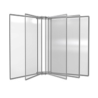 Демосистема настенная 5 серых панелей А3 модуль серый БУКВАРЬ-01.А3Gr.Gr -фото