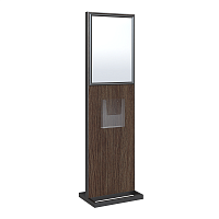 Стойка для информации и буклетов 1640х473мм Дуб Венге ЛОФТ-05.А2/А4.Ow -фото