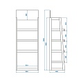 Стеллаж торговый из сосны с фризом ФОРЕСТ-01.4х600.Pn - фото 4